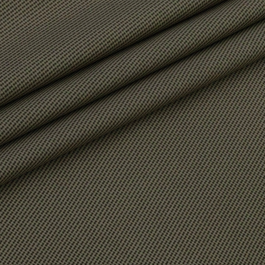 Trouser Fabric Donear Pure Cotton Zig Zag Colour Tan Brown
